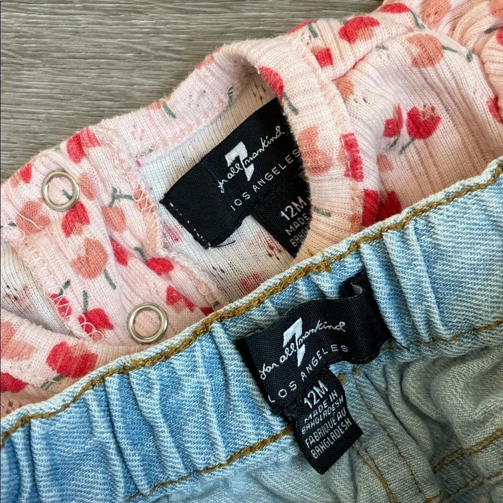 7 For All Mankind baby girls matching set